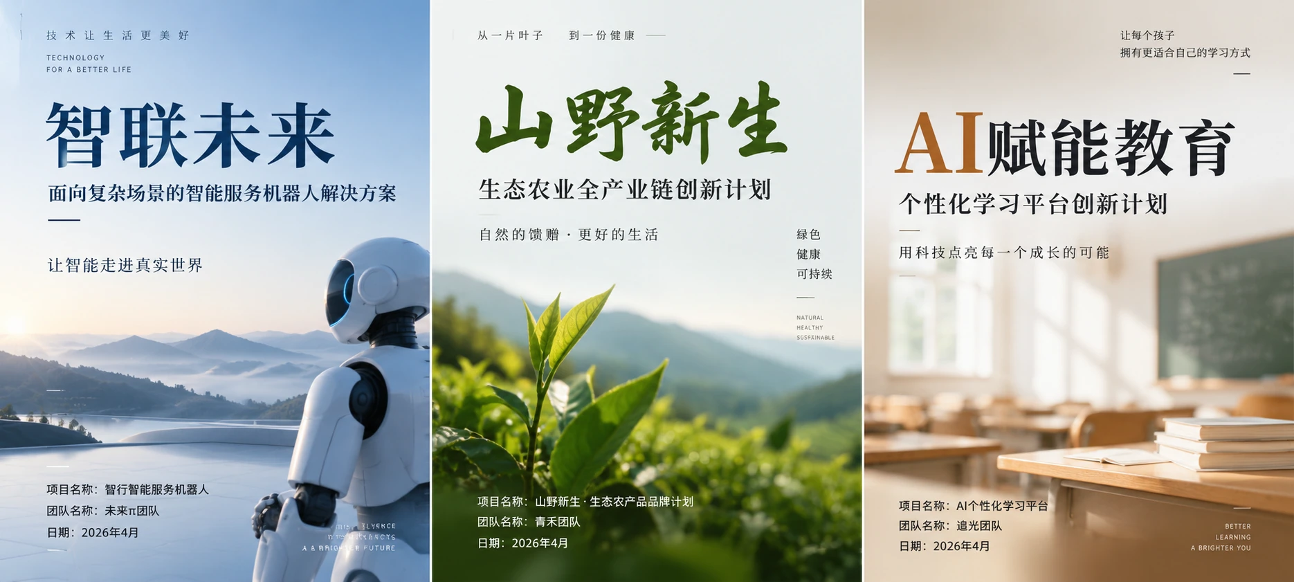 智联未来 · 山野新生 · AI赋能教育 · 完整设计图