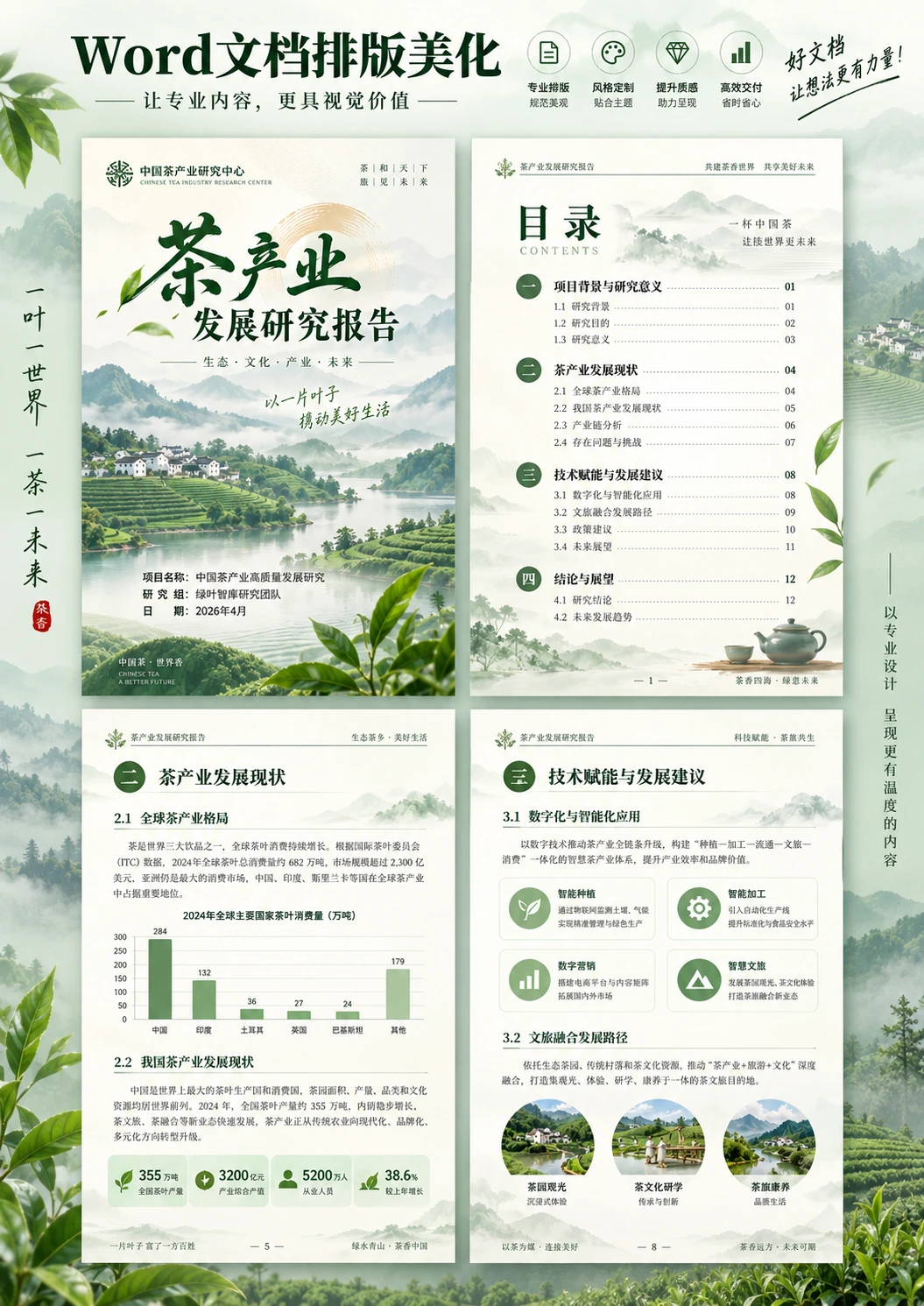 茶产业发展研究报告 · 完整设计图